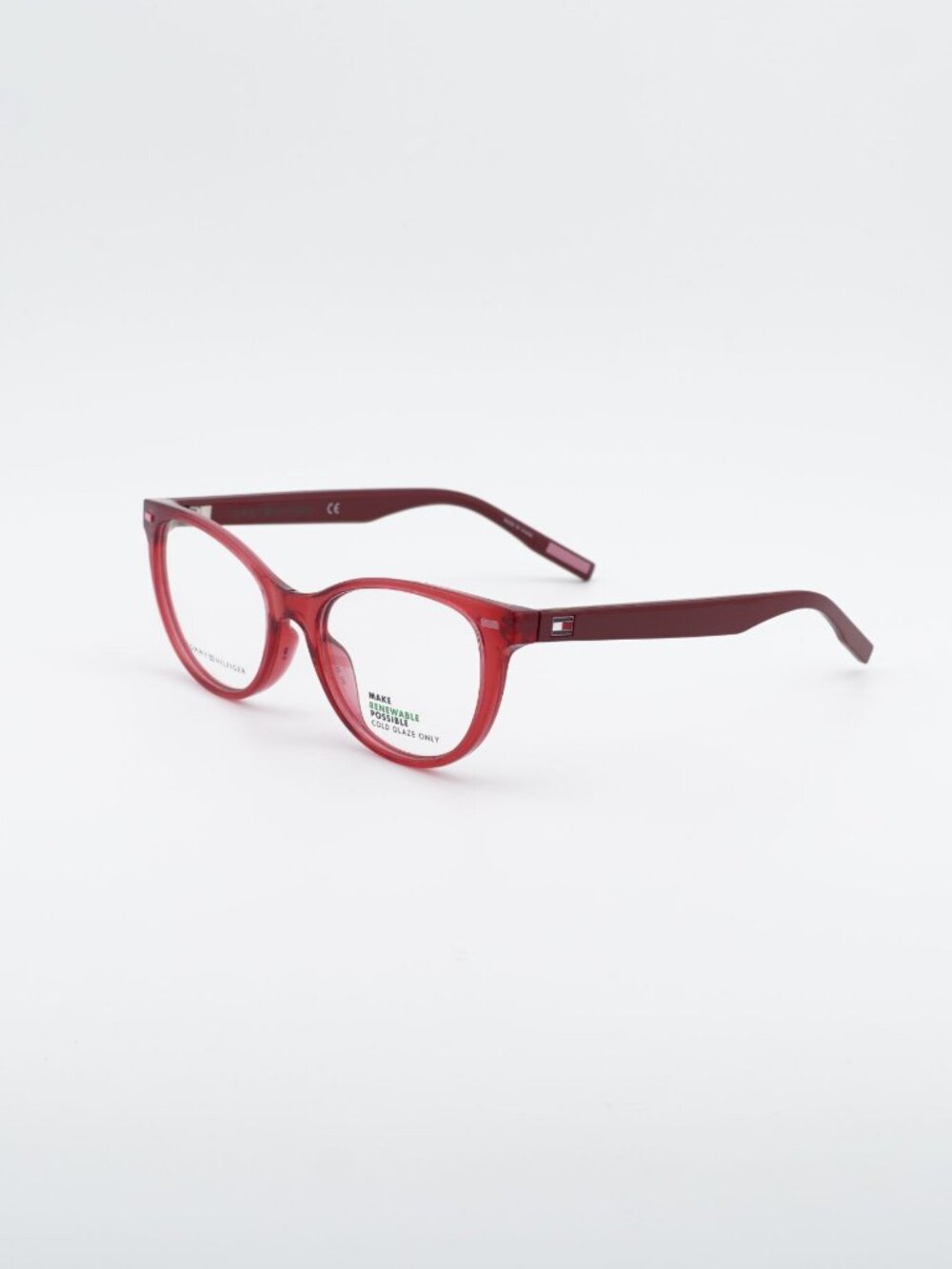 Tommy Hilfiger TH 1928 0DXL 00 Eyeglasses Red 48mm Cat Eye Frame